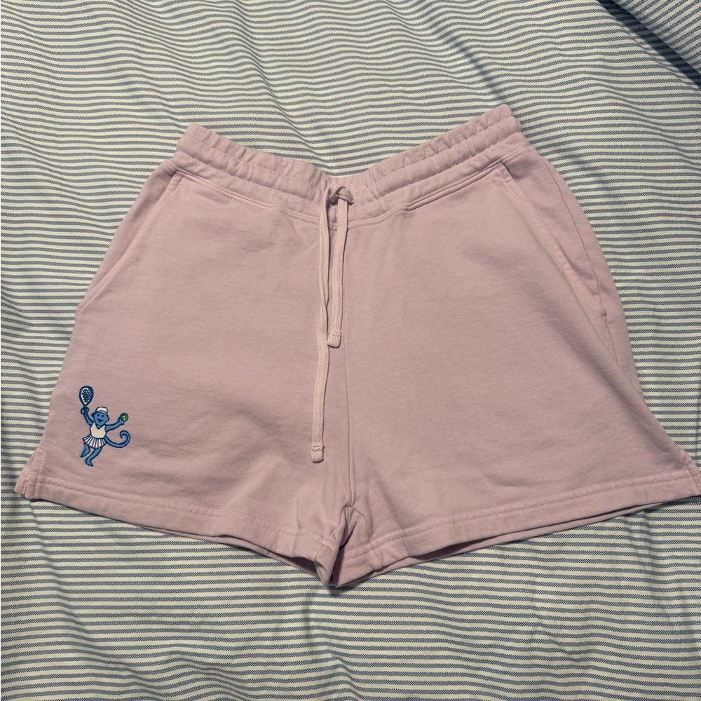Roller Rabbit Pink sweat shorts in lavender size small